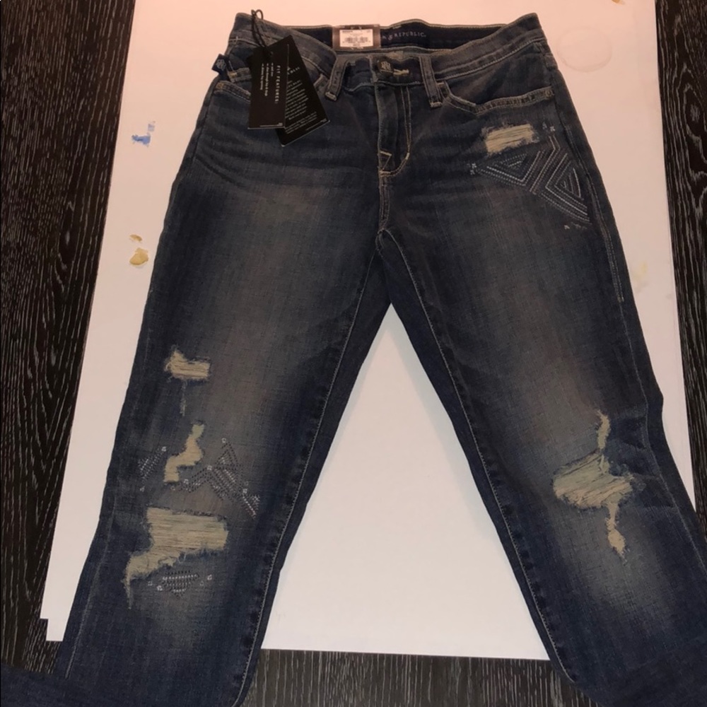 Size 2 M NWT Rock & Republic mid rise skinny